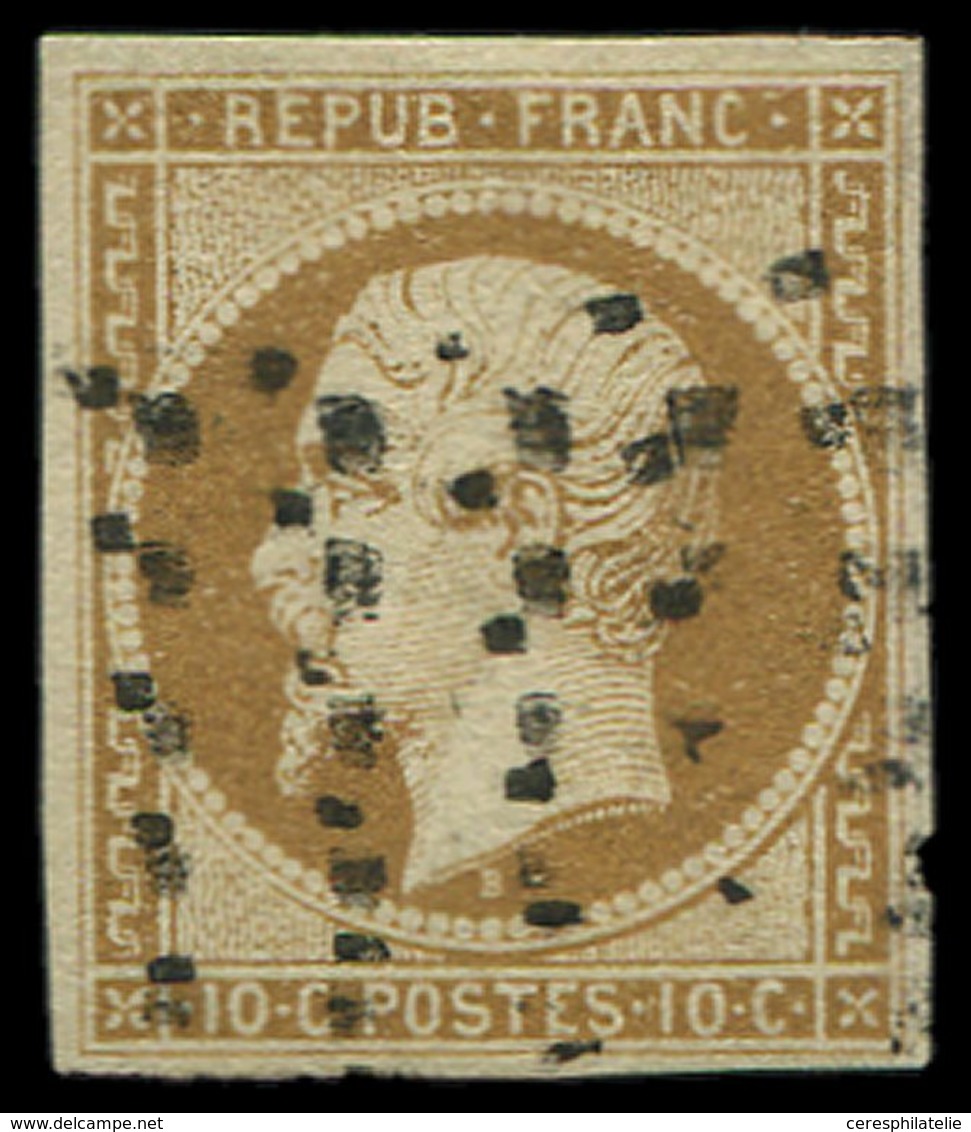 PRESIDENCE - 9    10c. Bistre-jaune, Obl. GROS POINTS, TB. C - 1852 Louis-Napoleon