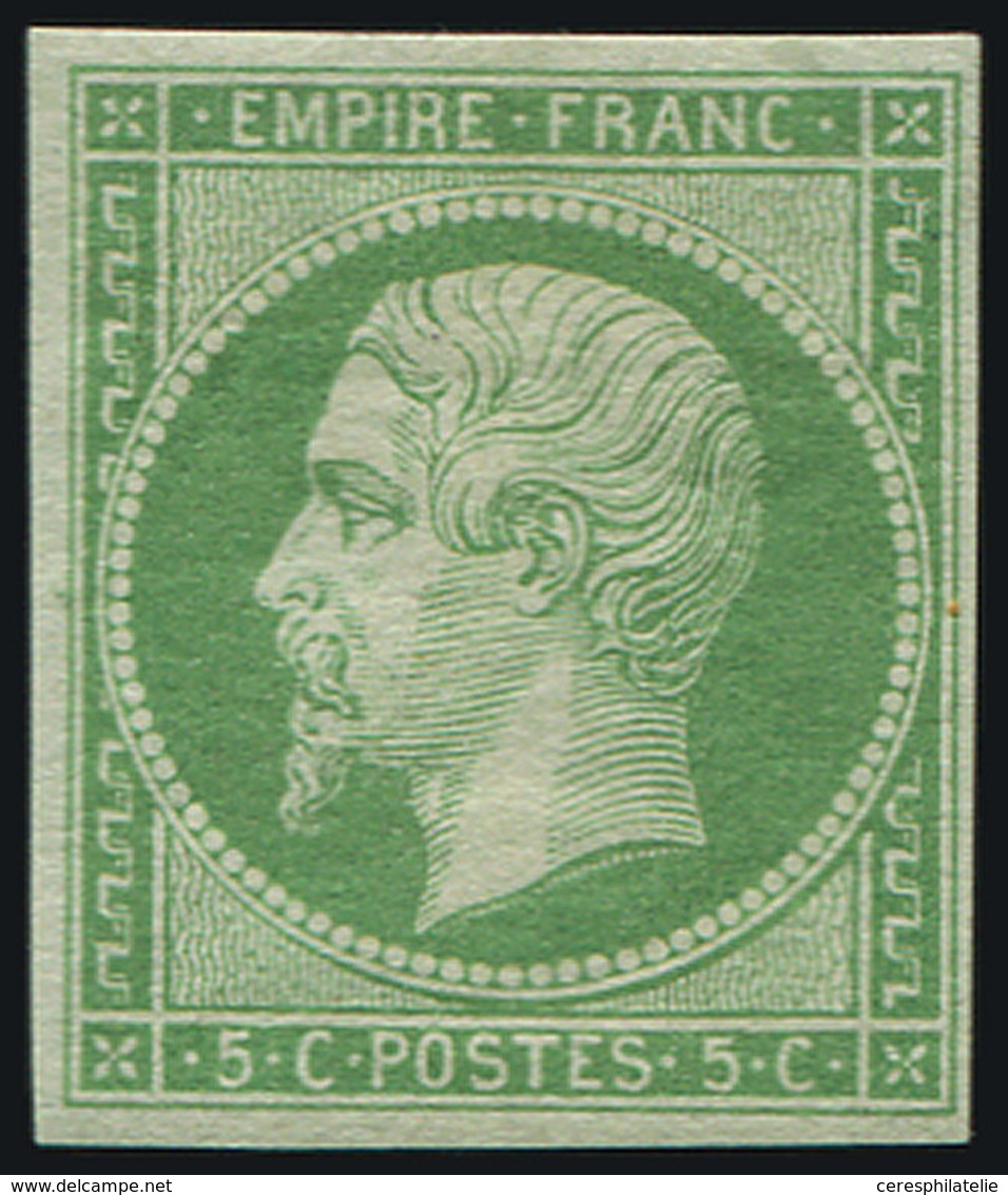 * EMPIRE NON DENTELE - 12a   5c. Vert-jaune, Frais Et TB - 1853-1860 Napoléon III