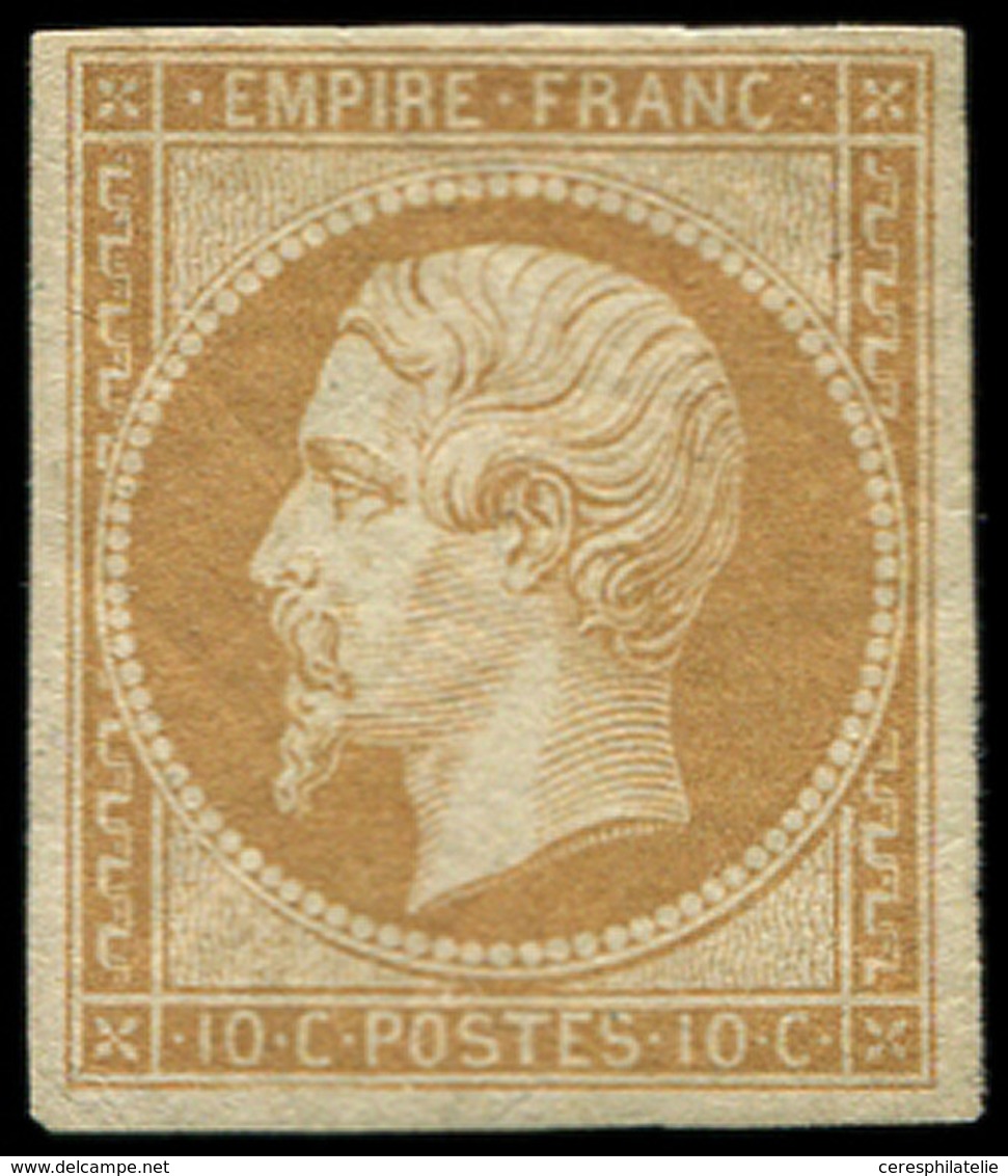 * EMPIRE NON DENTELE - 13A  10c. Bistre, T I, TB - 1853-1860 Napoleon III