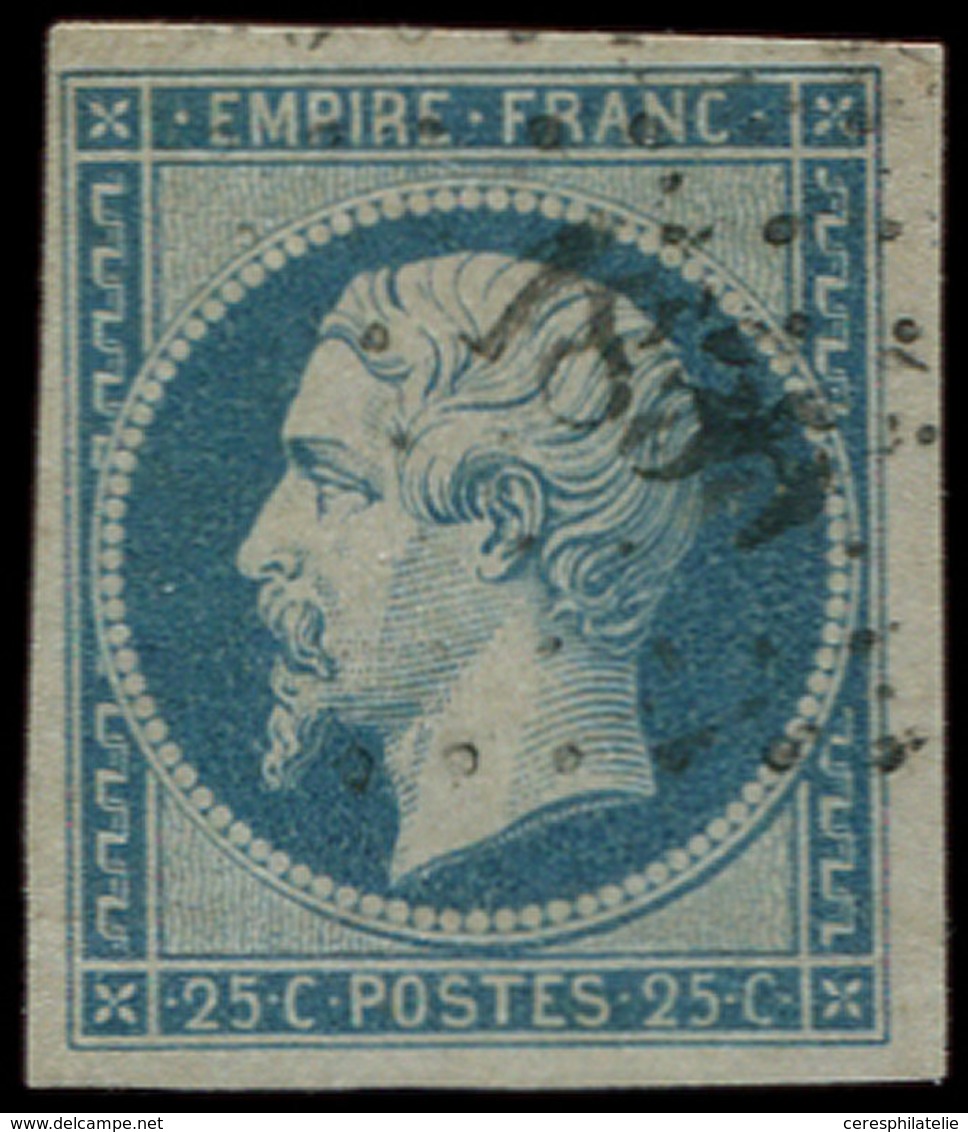 EMPIRE NON DENTELE - 15   25c. Bleu, Oblitéré PC 1896, TB. Br - 1853-1860 Napoleon III