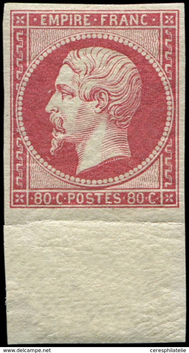 * EMPIRE NON DENTELE - 17B  80c. Rose, Bdf, Très Frais Et TTB - 1853-1860 Napoleon III