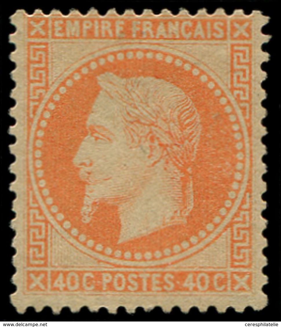 * EMPIRE LAURE - 31b  40c. Orange Vif Sur Paille, Forte Ch., Sinon TB - 1863-1870 Napoleon III With Laurels