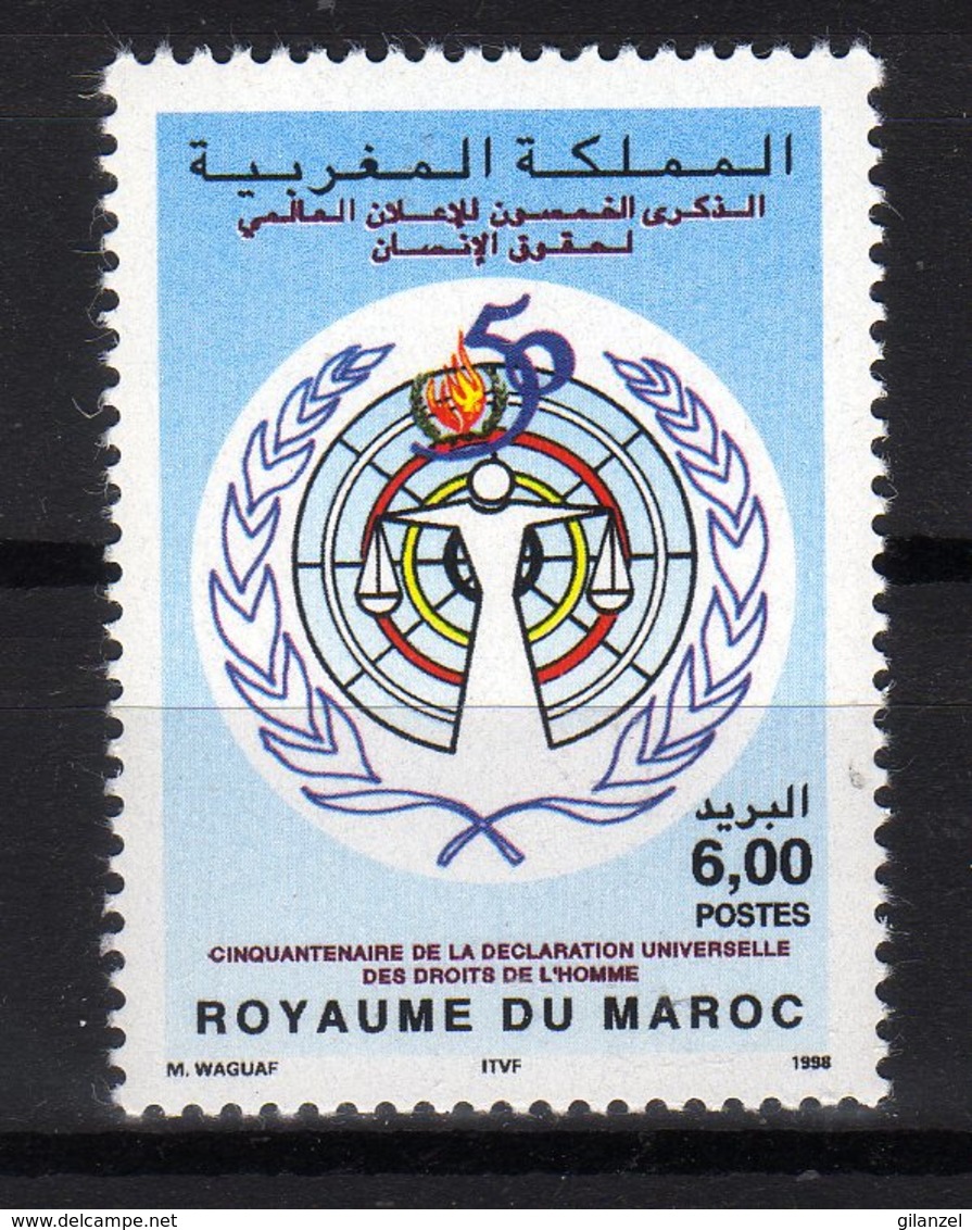 Maroc 1998 Déclaration Universelle Des Droits De L'Homme MNH - Marocco (1956-...)