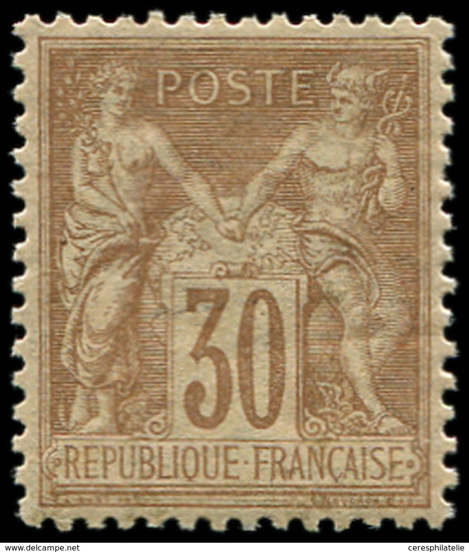 ** TYPE SAGE - 80   30c. Brun-jaune, Très Bon Centrage, TTB - 1876-1878 Sage (Type I)