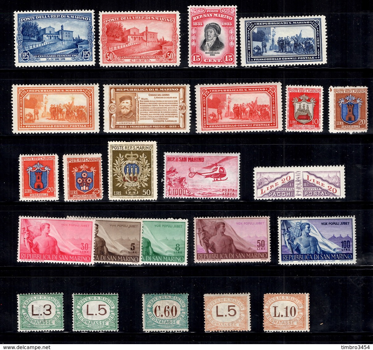 Saint-Marin Belle Petite Collection  1897/1961. Bonnes Valeurs. B/TB. A Saisir! - Collections, Lots & Séries