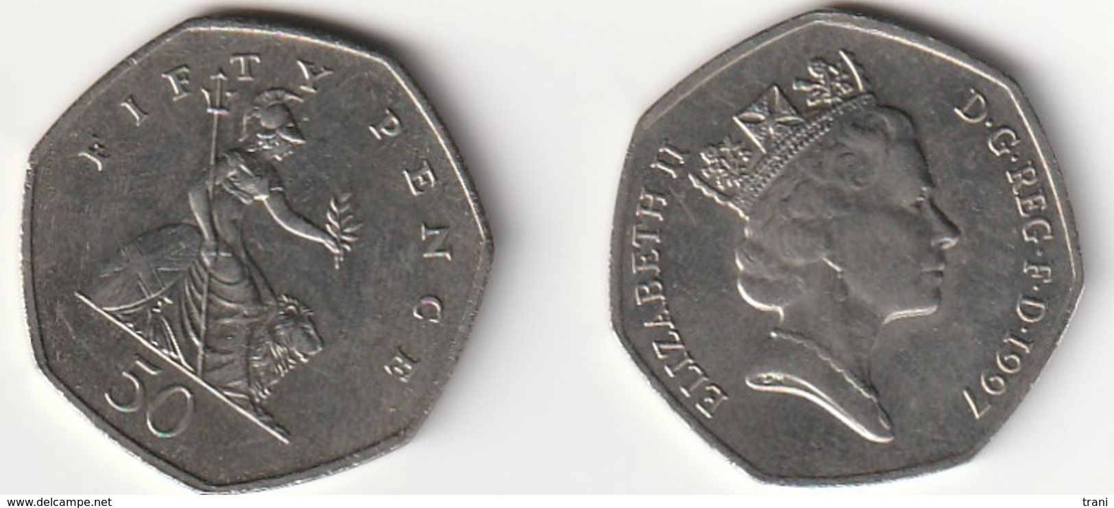 50 PENCE - ENGLAND - 1997 - 50 Pence