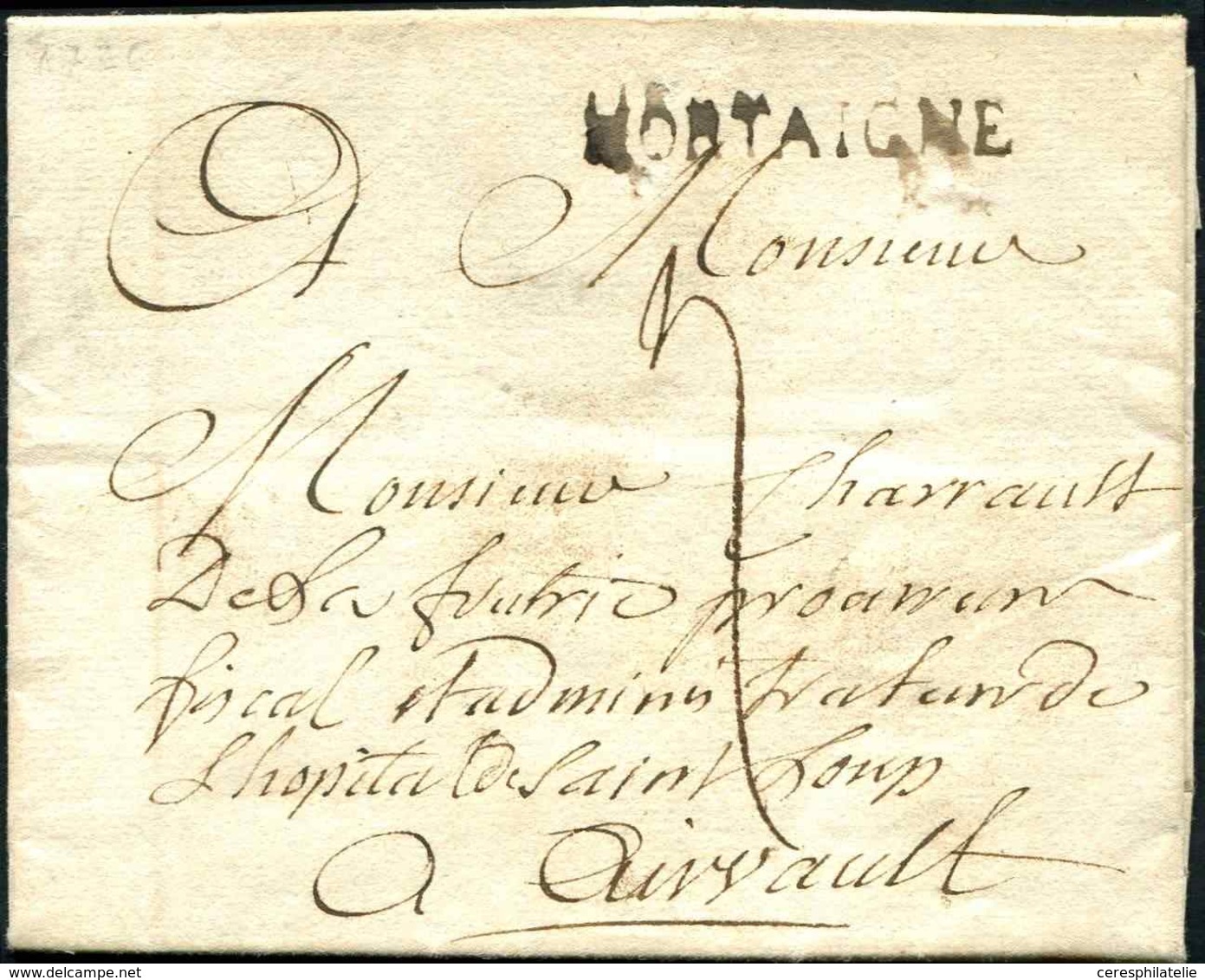 Let OBLITERATIONS PAR DEPARTEMENTS - 79/VENDEE MP MORTAIGNE L2 S. LAC 1776, TB - Otros & Sin Clasificación