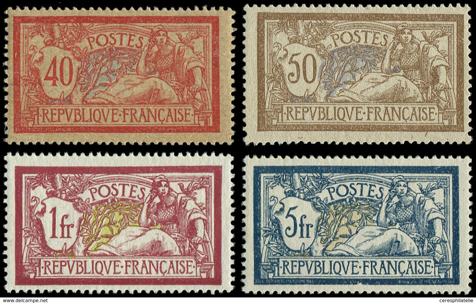 ** EMISSIONS DU XXème SIECLE - 119d, 120d, 121 Et 123, TB - Unused Stamps