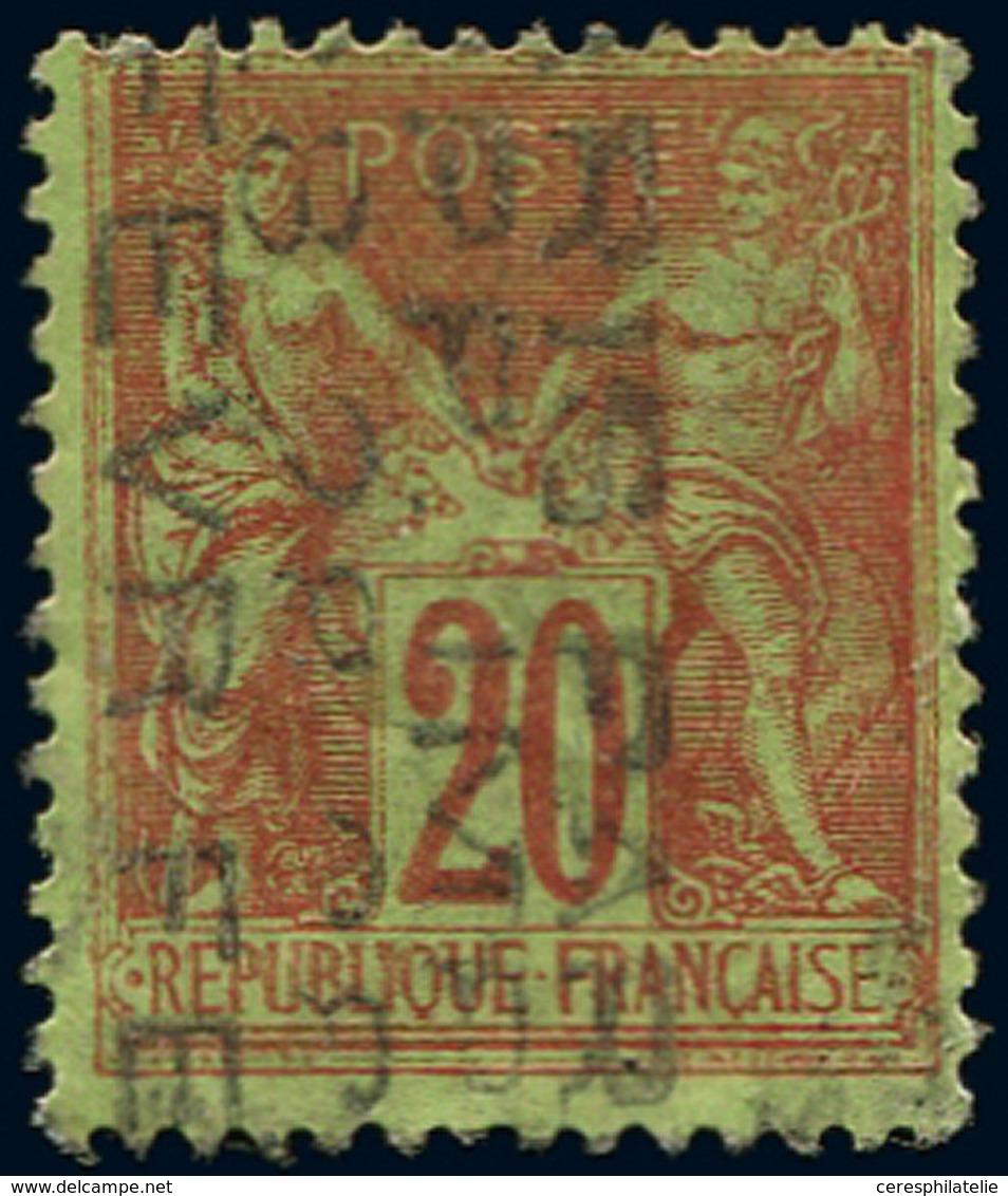 (*) PREOBLITERES - 6   Sage, 20c. Brique Sur Vert, Surcharge 4 Lignes 28 FEVR, Défx, B/TB. C - 1893-1947