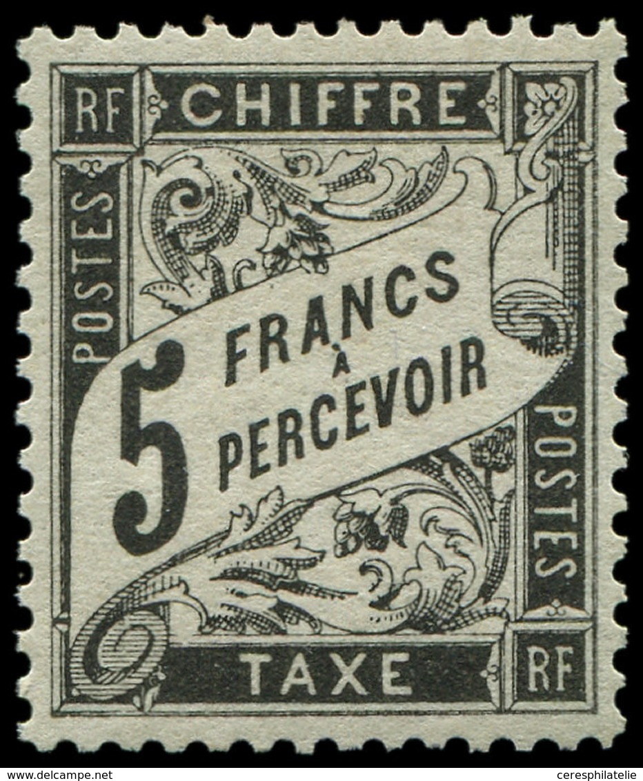 ** TAXE - 24   5f. Noir, Grande Fraîcheur, Superbe. J - 1859-1959 Usados