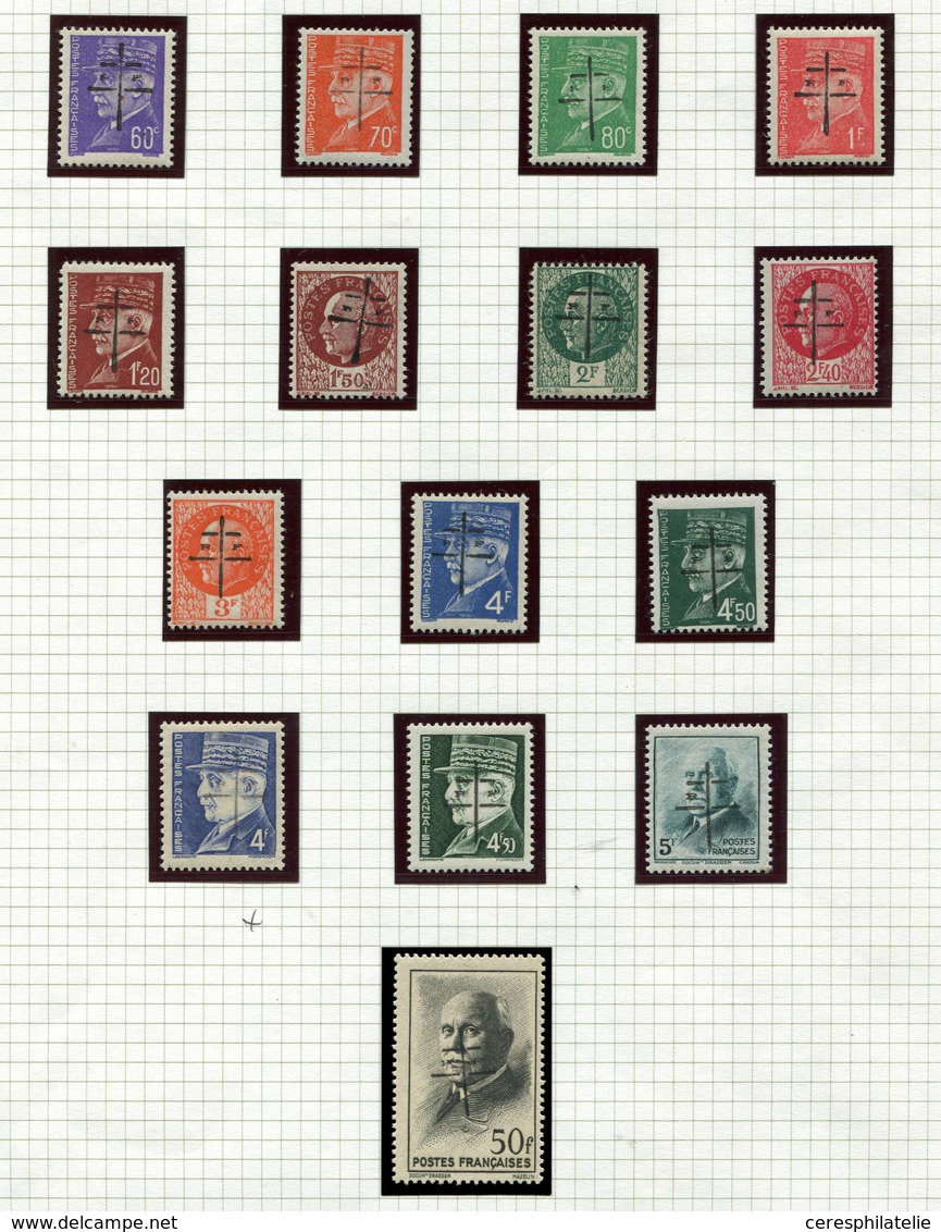 ** TIMBRES DE LIBERATION - CHERBOURG 1/15 : La Série, N°12 *, TB, Signés Mayer - Liberation