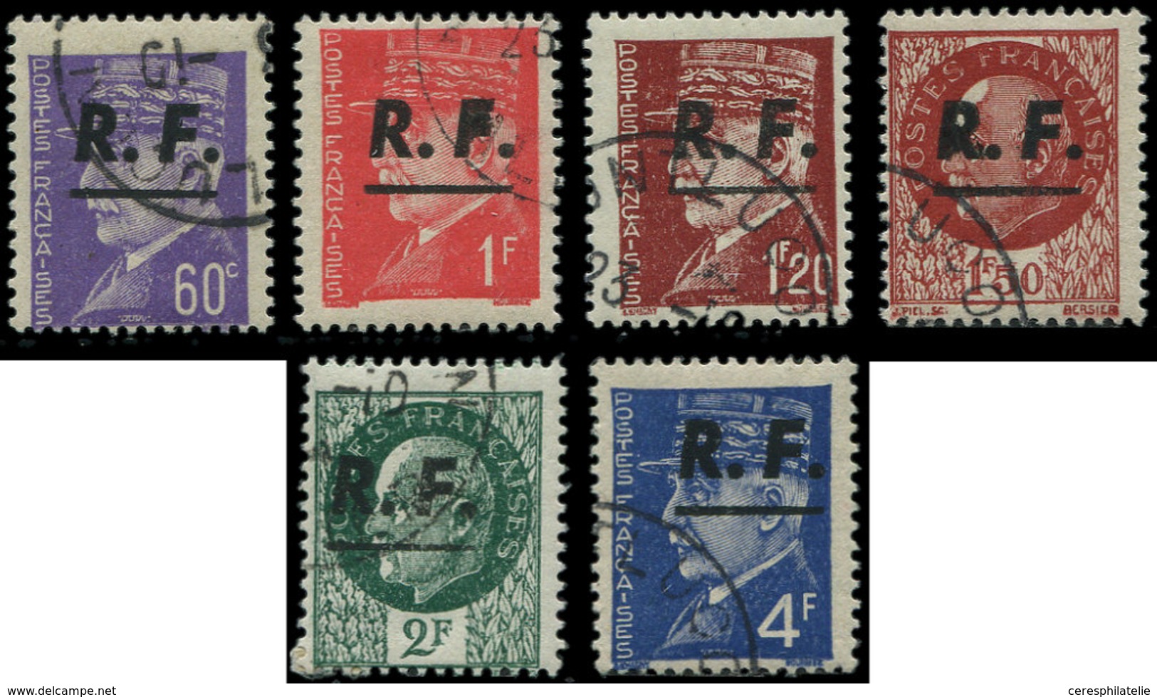 TIMBRES DE LIBERATION - MONTLUCON 1/6 : La Série, Obl., TB - Liberación