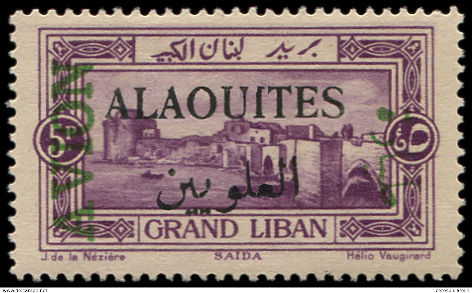 * ALAOUITES PA 7a : 5p. Violet Du Grand Liban, TB - Other & Unclassified