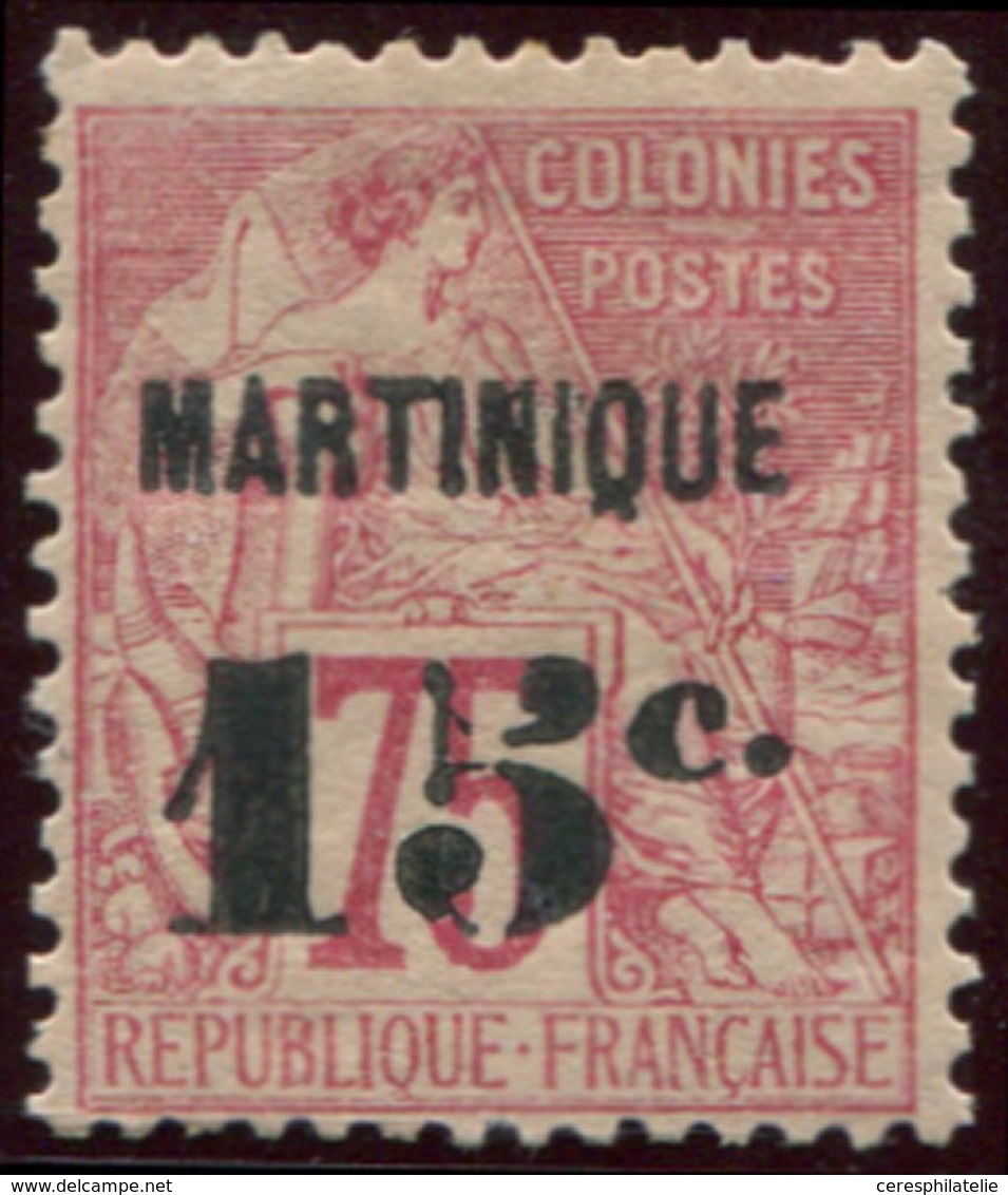 * MARTINIQUE 18 : 15c. Sur 75c. Rose, TB - Other & Unclassified