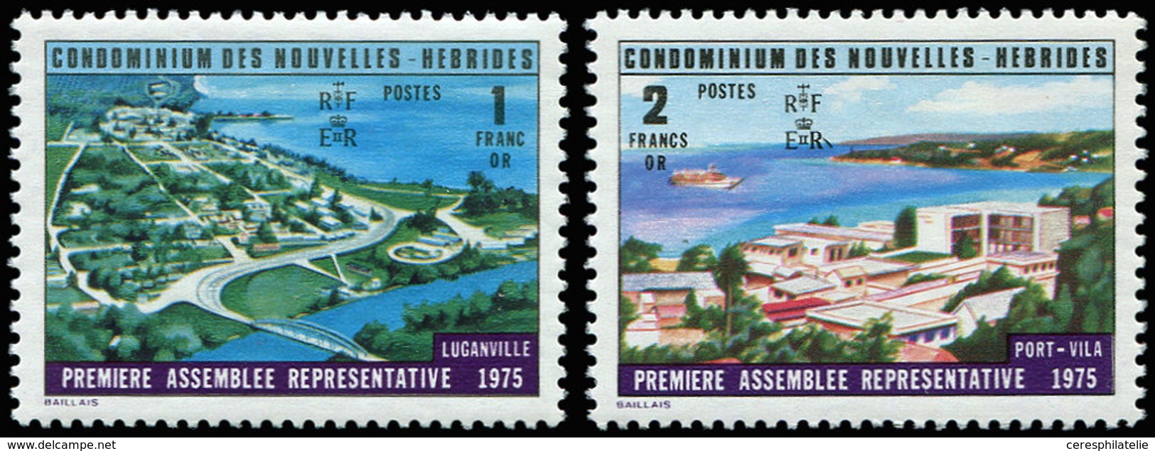 ** NOUVELLES HEBRIDES 433a/34a : 1f. Et 2f., NON EMIS De 1975, TB - Other & Unclassified