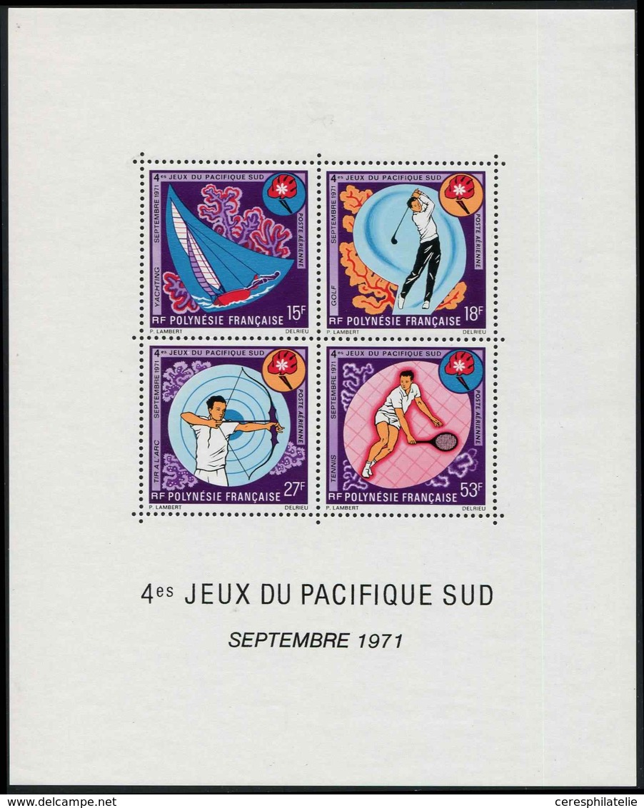 ** POLYNESIE FRANCAISE BF 2 : Jeux Du Pacifique Sud, TB - Blocks & Sheetlets