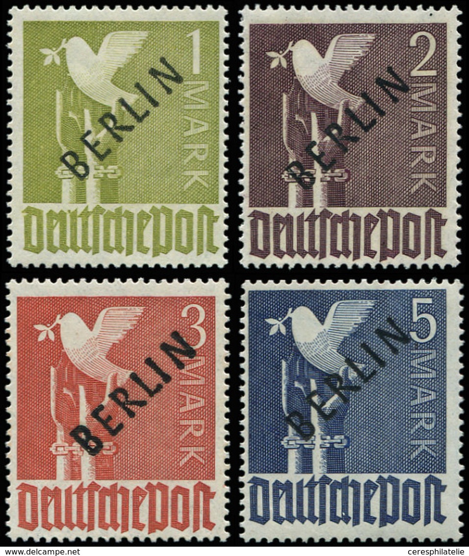 ** BERLIN 17/20 : La Série, Surcharge Noire, TB - Unused Stamps