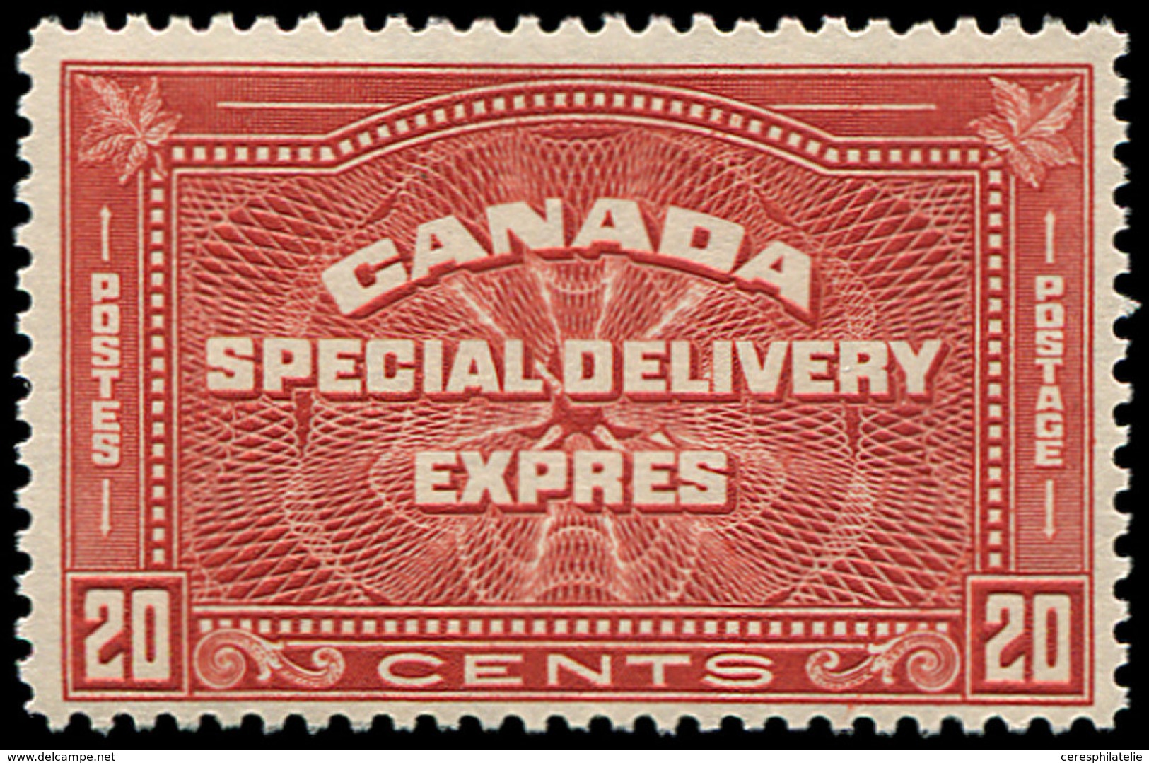 ** CANADA Exprès 5 : 20c. Rouge-brun, TB - Other & Unclassified