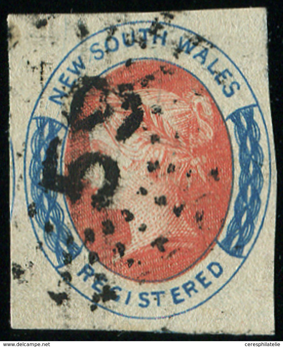 NOUVELLE-GALLES DU SUD Timbres Pour Lettres Recommandées 1 : Bleu Et Rouge, Obl., TB - Used Stamps