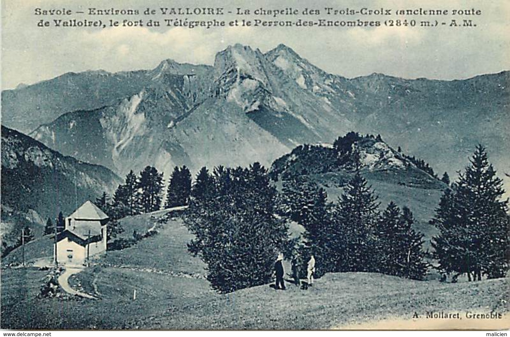 - Savoie -ref-A792- Environs De  Valloire - Chapelle Des Trois Croix Et Fort Du Telegraphe - Chapelles - Forts - - Autres & Non Classés