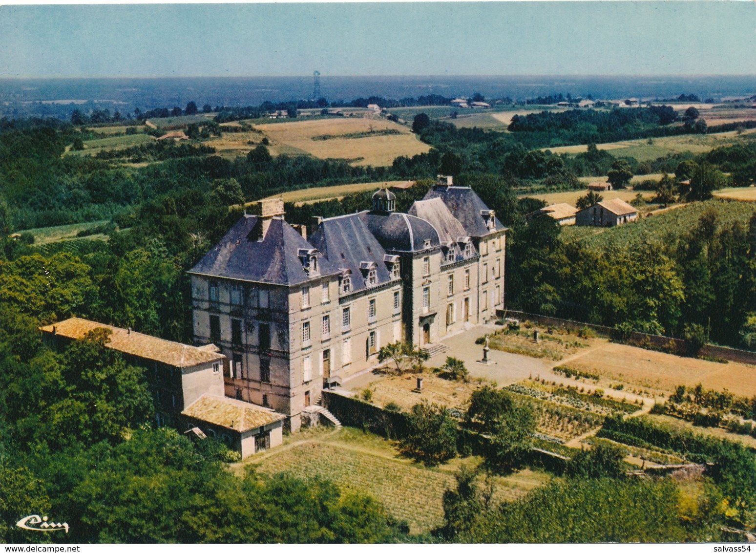 40) POYANNE : Vue Aérienne Sur Le Château - Autres & Non Classés