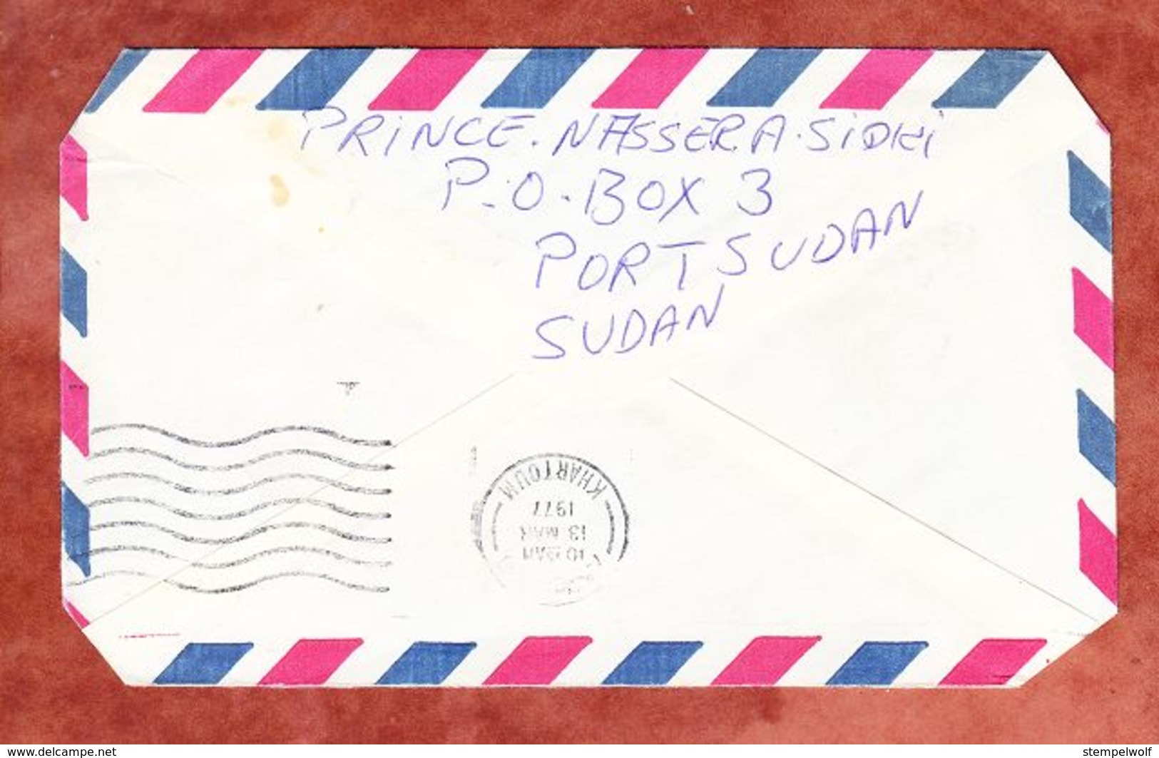 Luftpost, MiF Tiere U.a., Khartoum Nach Muenchen 1977 (53031) - Sudan (1954-...)