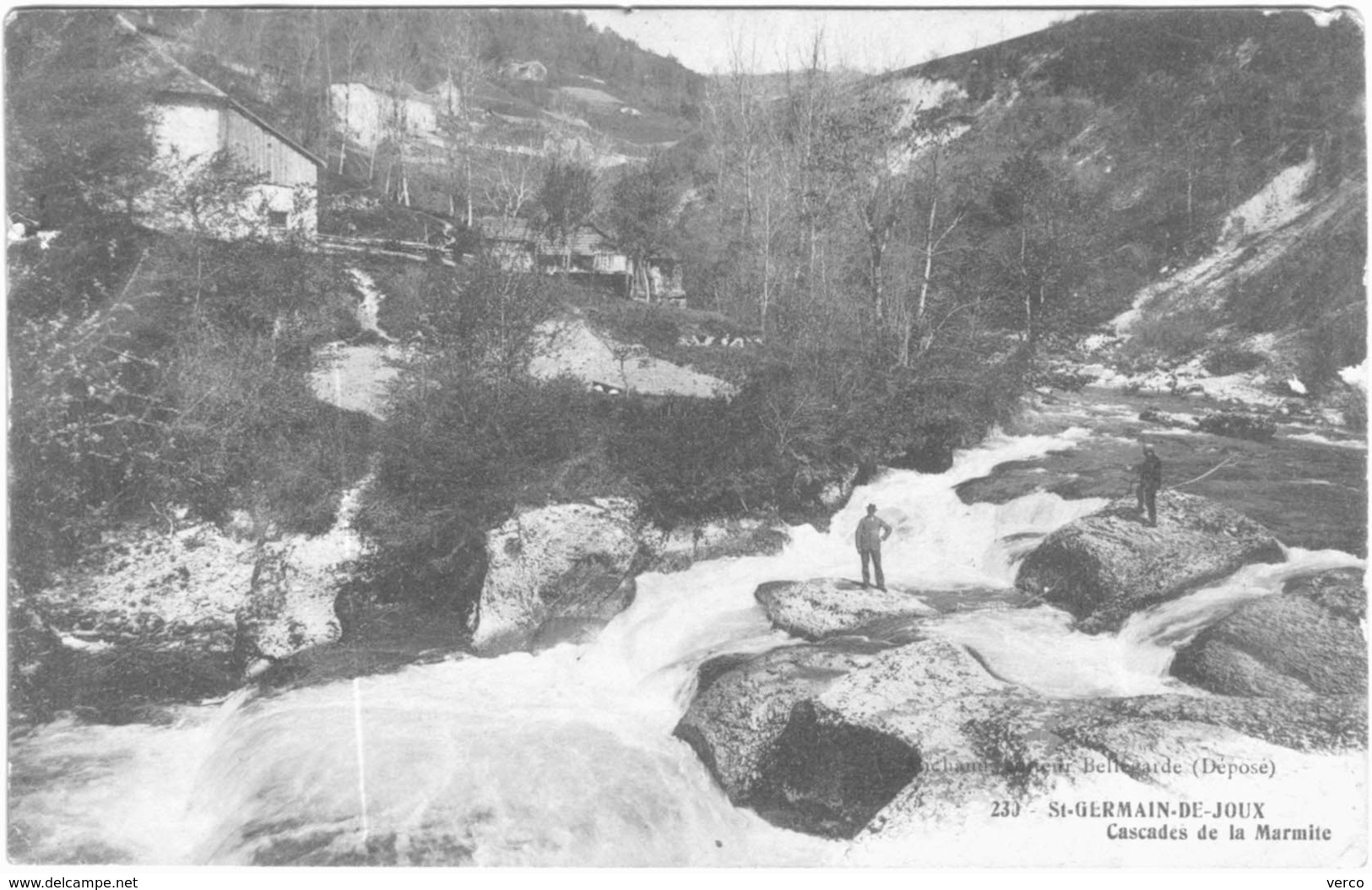 Carte Postale Ancienne De SAINT GERMAIN DE JOUX- Cascades De La Marmite - Non Classés