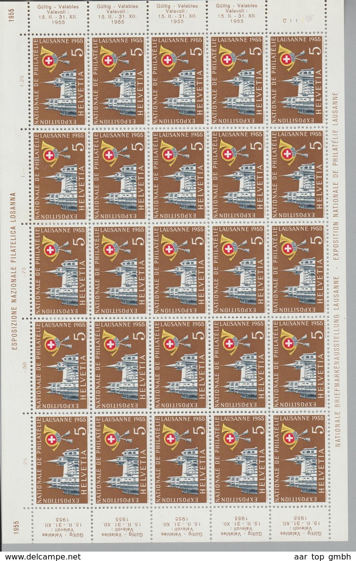 Schweiz 1955 Zu# 320 Bogen C1111 20 Marken - Other & Unclassified