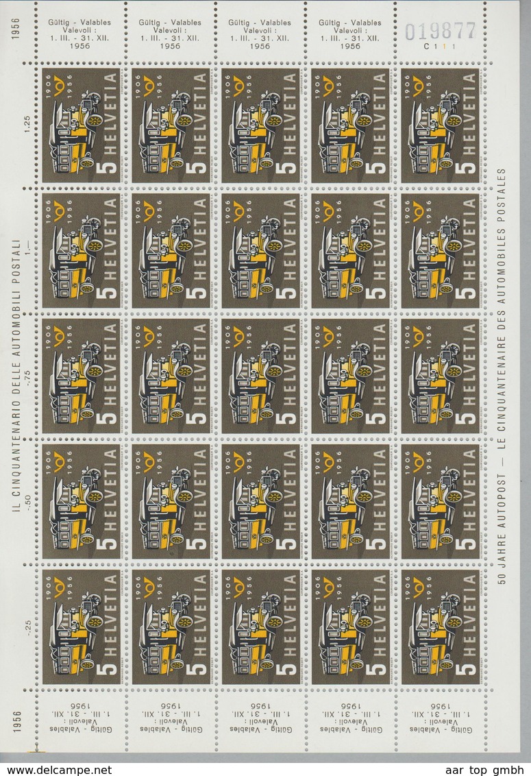 Schweiz 1956 Zu#324 Bogen C111 25 Marken - Altri & Non Classificati