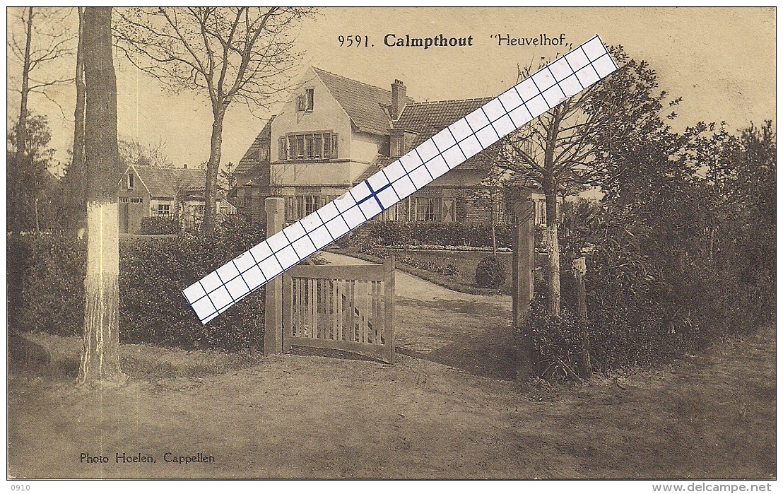 CALMPTHOUT-KALMTHOUT "HEUVELHOF"HOELEN 9591 UITGIFTE 02.06.1927 TYPE 9 - Kalmthout