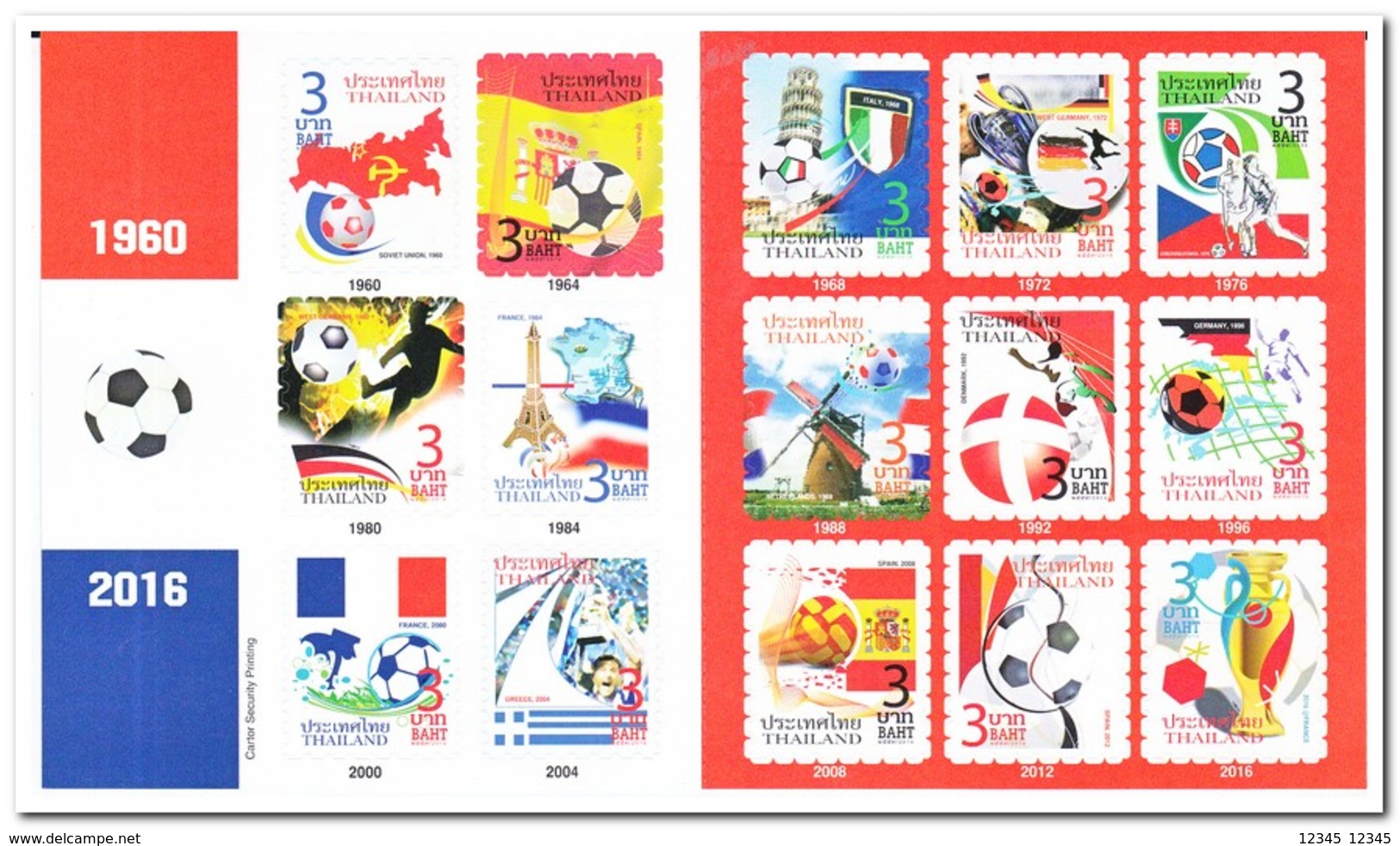 Thailand 2016, Postfris MNH, Euro Goals - Thailand