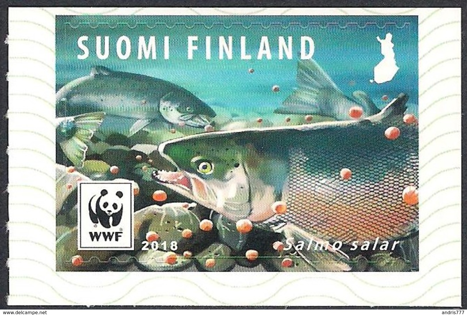 Finland Suomi 2018 WWF Fish Salmon - Fishes