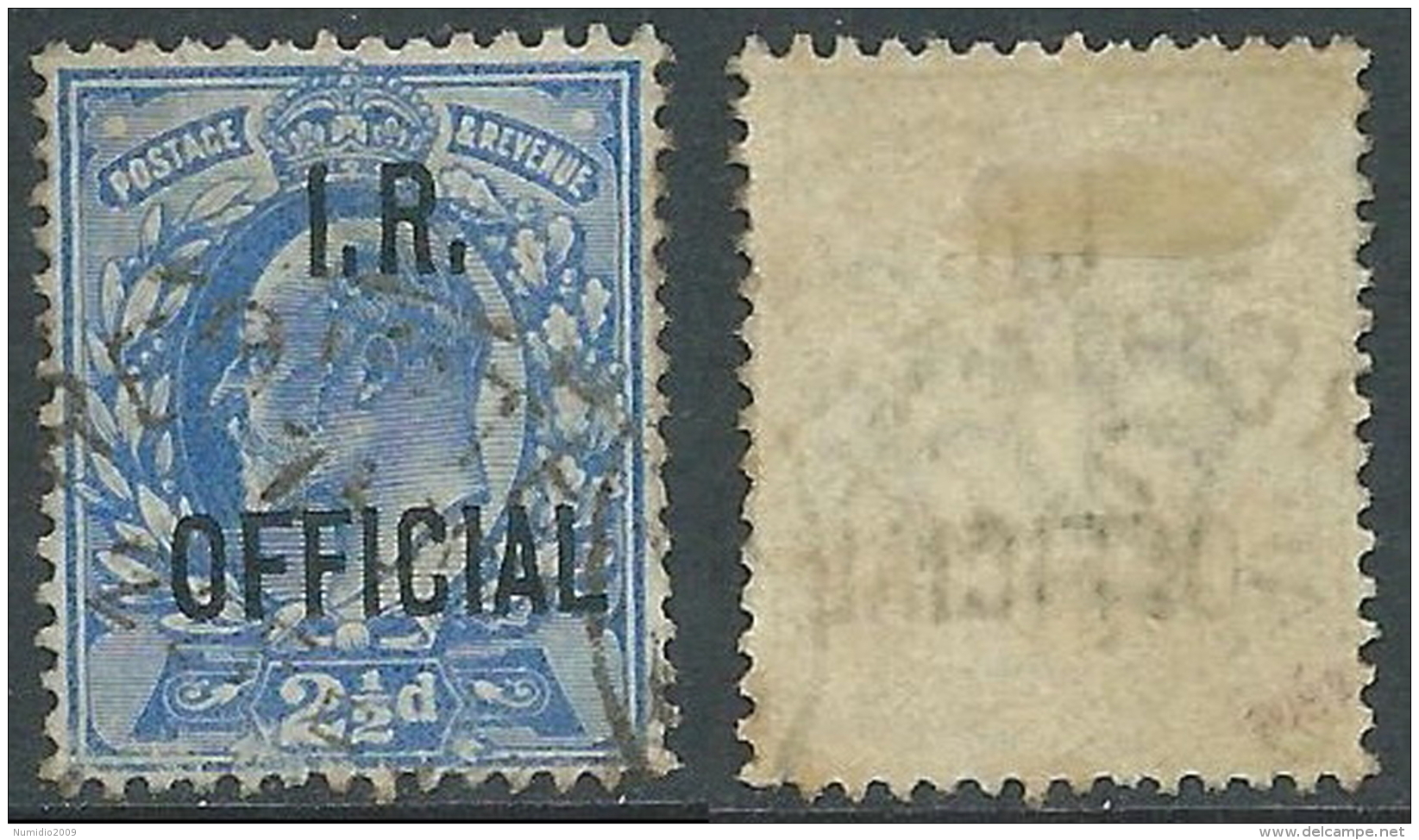 1902-04 GREAT BRITAIN USED OFFICIAL STAMPS O22 2 1/2d ULTRAMARINE - Servizio