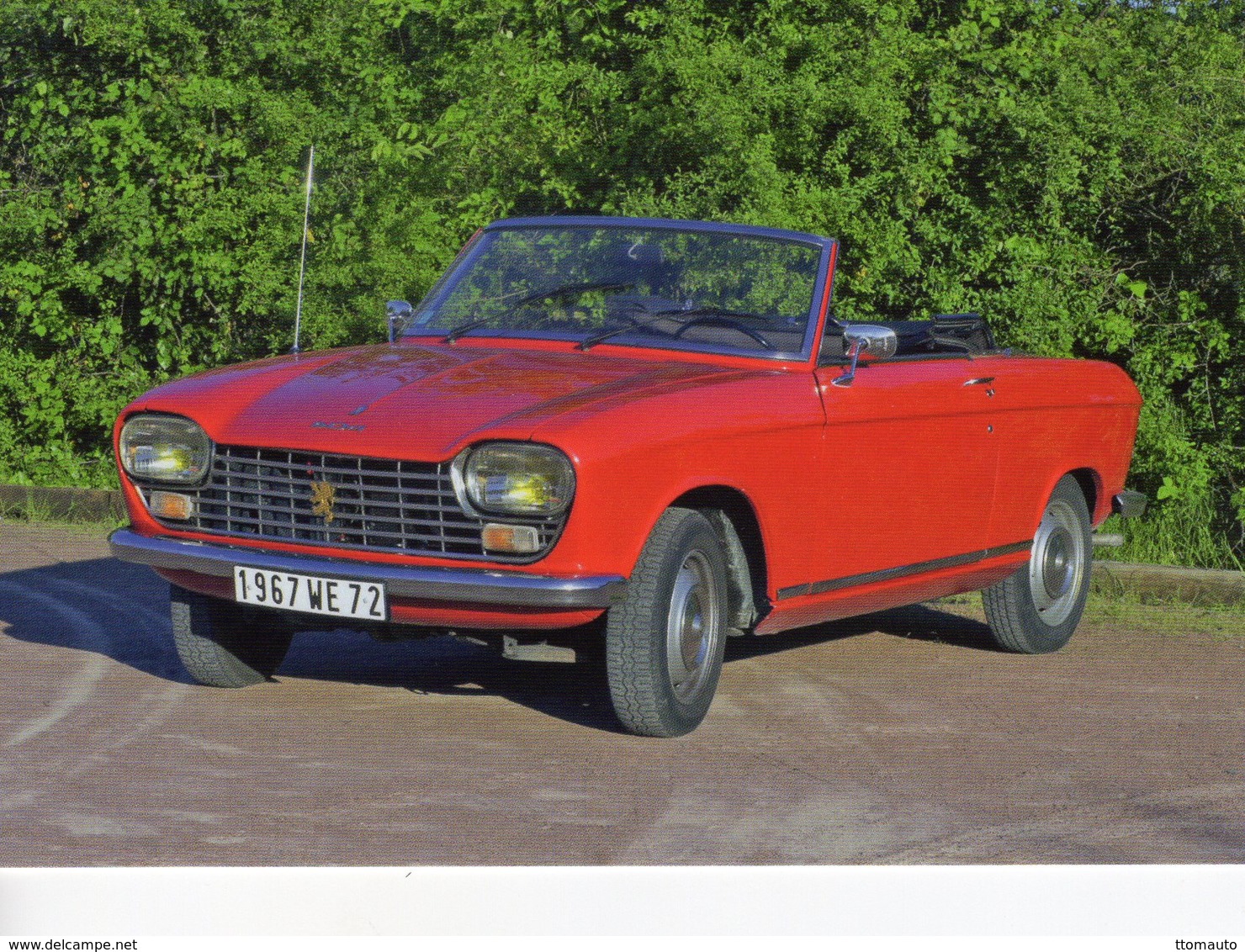 Peugeot 204 Cabriolet  -  1967  -  15 X 10 Cms PHOTO - Cars