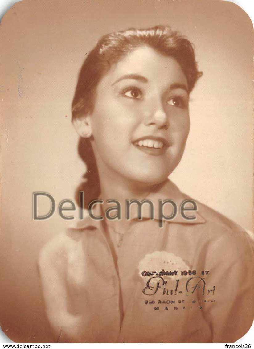 Photographie Philippines Circa 1965 - Filipina Beautiful Young Girl  - Jolie Jeune Fille  Studio Pro - Geïdentificeerde Personen