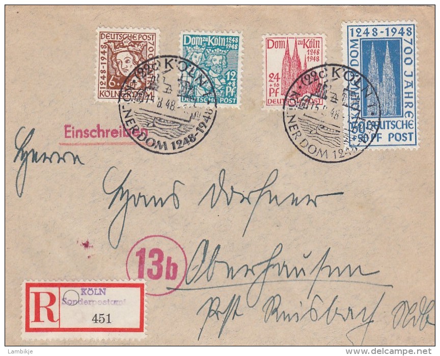 Allierter Besetzung Amerikanische Und Britische Zone R Brief 1948 - Sonstige & Ohne Zuordnung