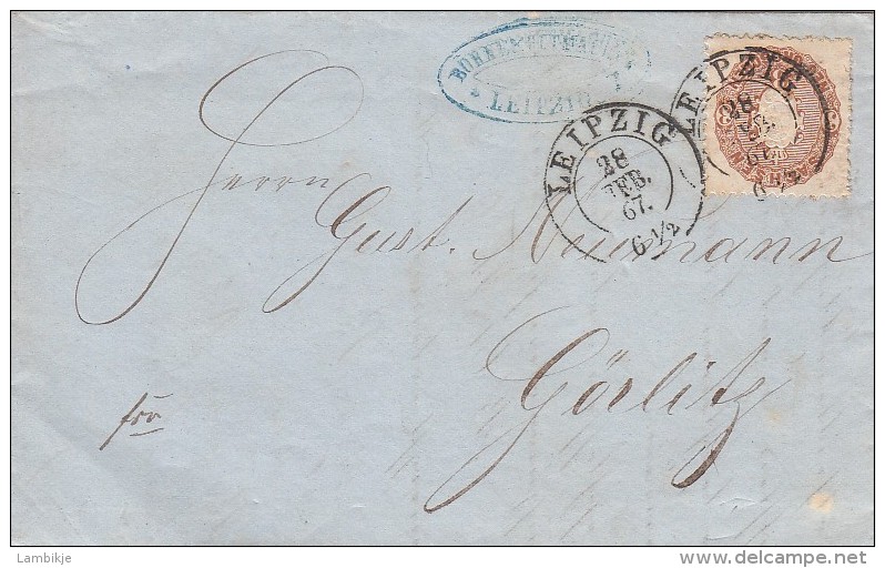 AD Sachsen Brief 1867 - Sachsen