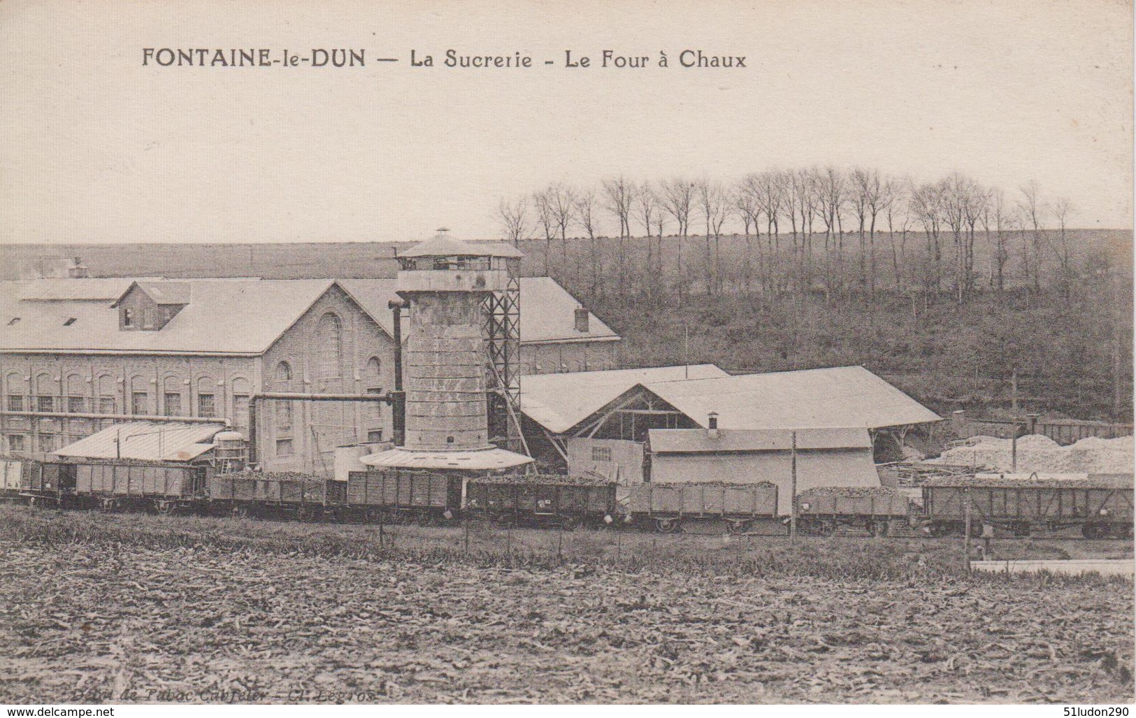 CPA Fontaine-le-Dun - La Sucrerie - Le Four à Chaux - Fontaine Le Dun