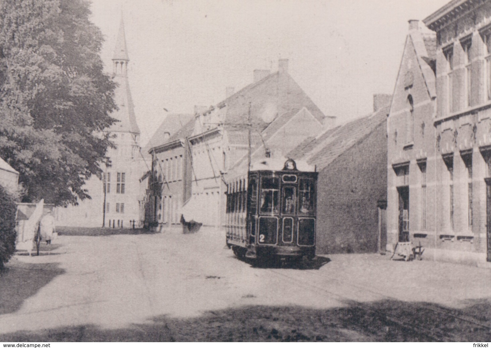 Photo Foto (9 X 12,5cm)  Reproductie Schoten Schooten Tram In Korte Boomenstraat - Schoten