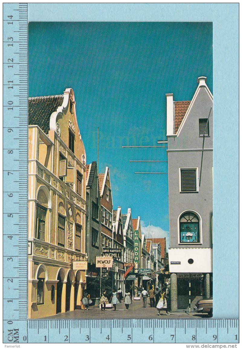 Curacao N.A.  - Animated Heerenstraat - Postcard Carte Postale - Curaçao