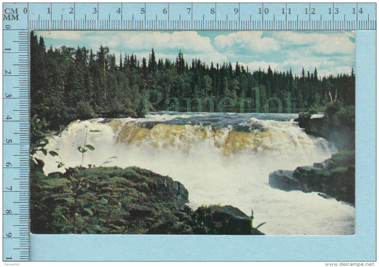 Thompson Manitoba Canada - Spectacular Pisew Falls, 50 Miles South Of Thompson  - Postcard Carte Postale - Thompson