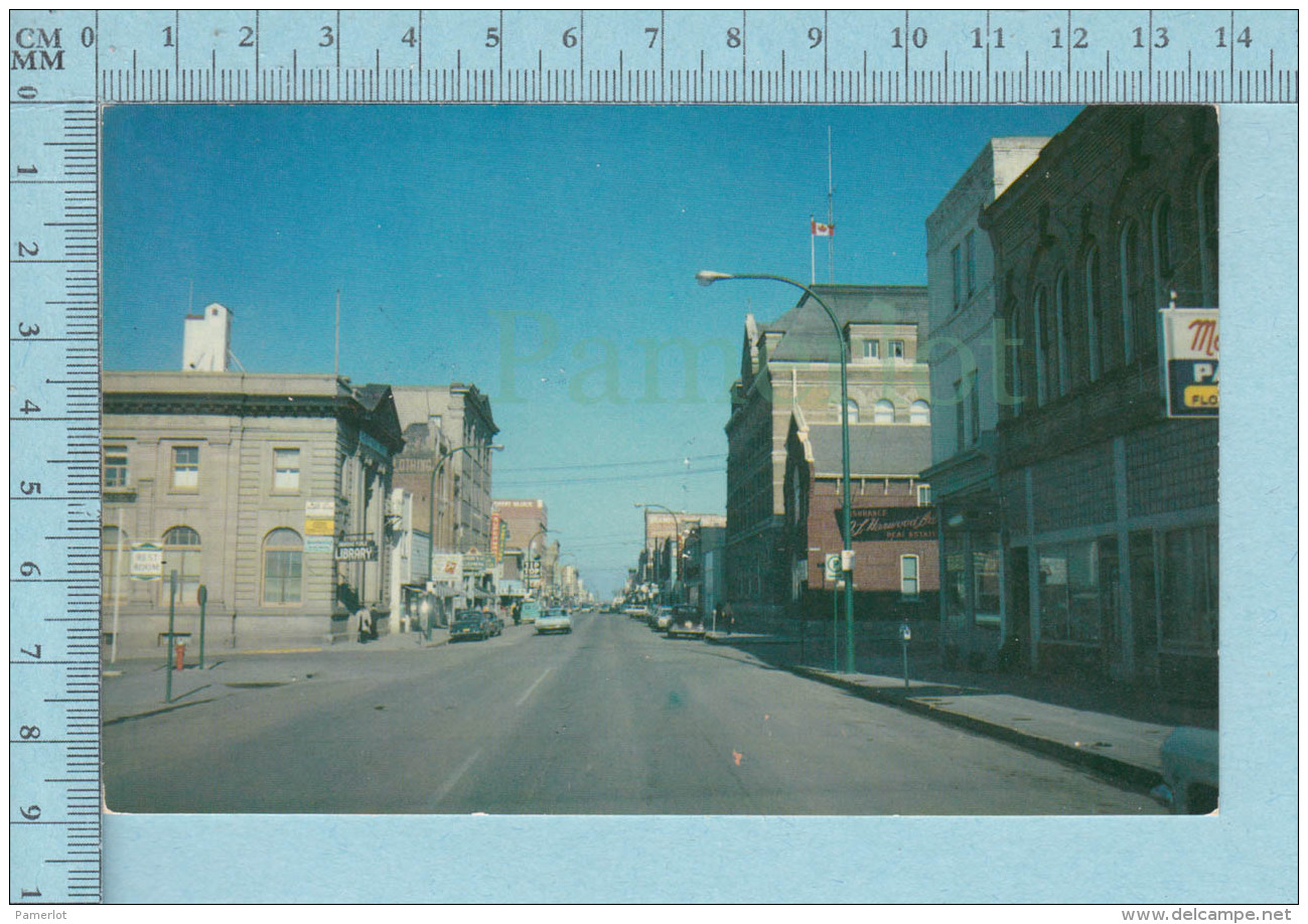 Brandon Manitoba Canada - Rosser Ave Downtown  - Postcard Carte Postale - Brandon