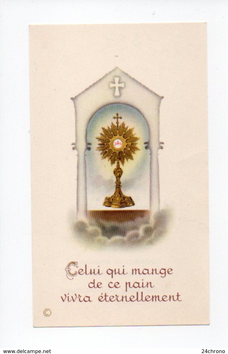 Image Pieuse: Communion, Cathedrale De Srasbourg, Marie Josee Schwartzmann, 1958 (18-1897) - Images Religieuses