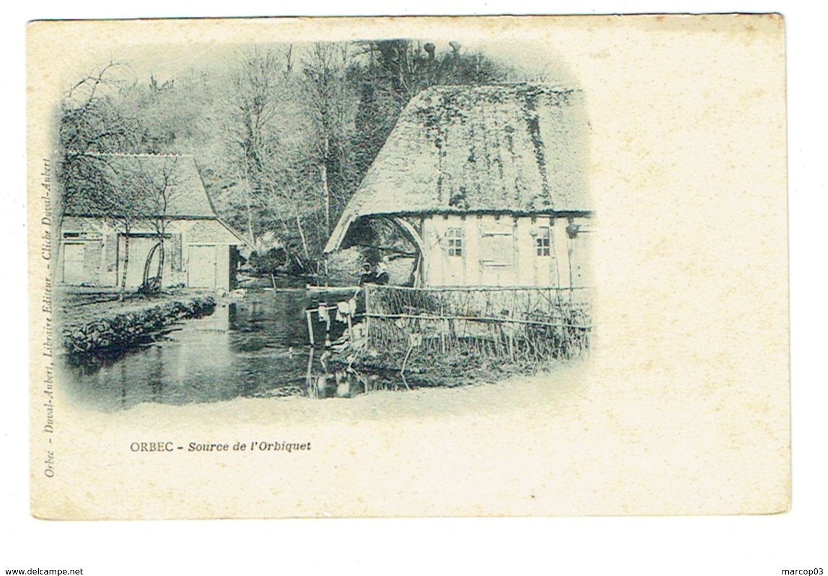 CALVADOS 14 ORBEC Source De L'Orbiquet Carte Précurseur - Orbec