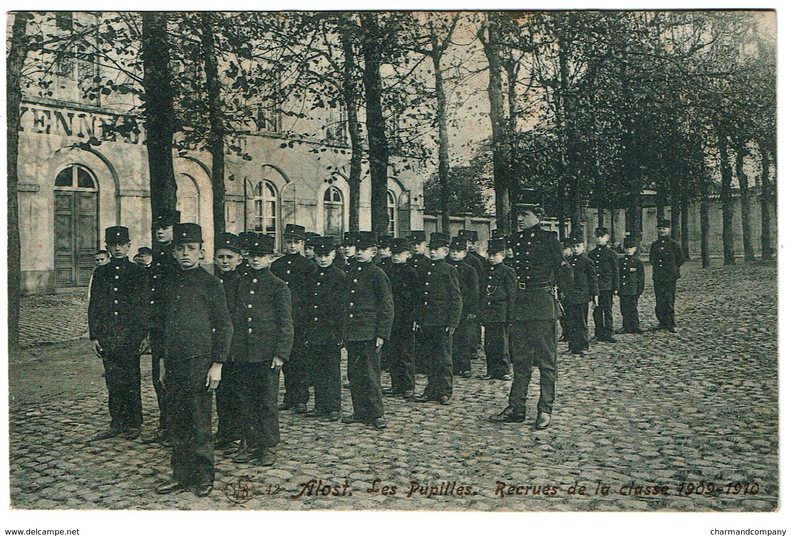 Alost - Aalst - Les Pupilles -  Recrues De La Classe 1909-1910 Edit. F. Walschaerts N° 42 - 2 Scans - Aalst