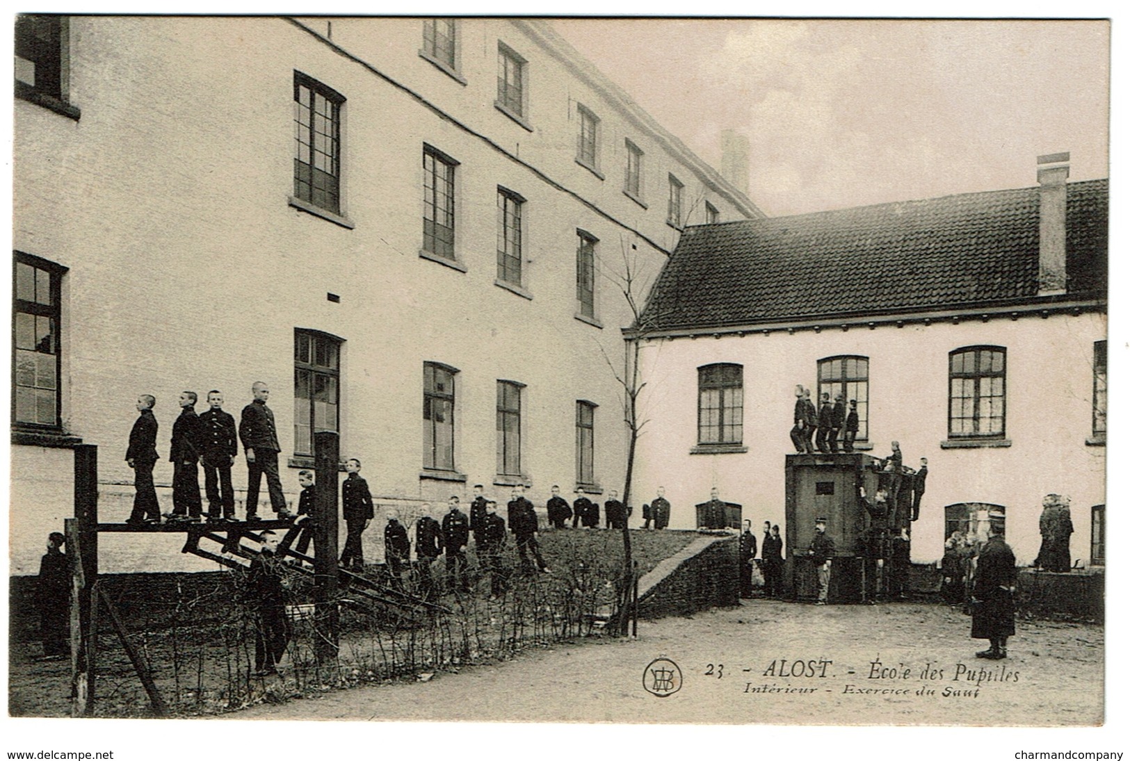 Alost - Aalst - Ecole Des Pupilles - Intérieur - Exercice Du Saut - Edit. F. Walschaerts N° 23 - 2 Scans - Aalst