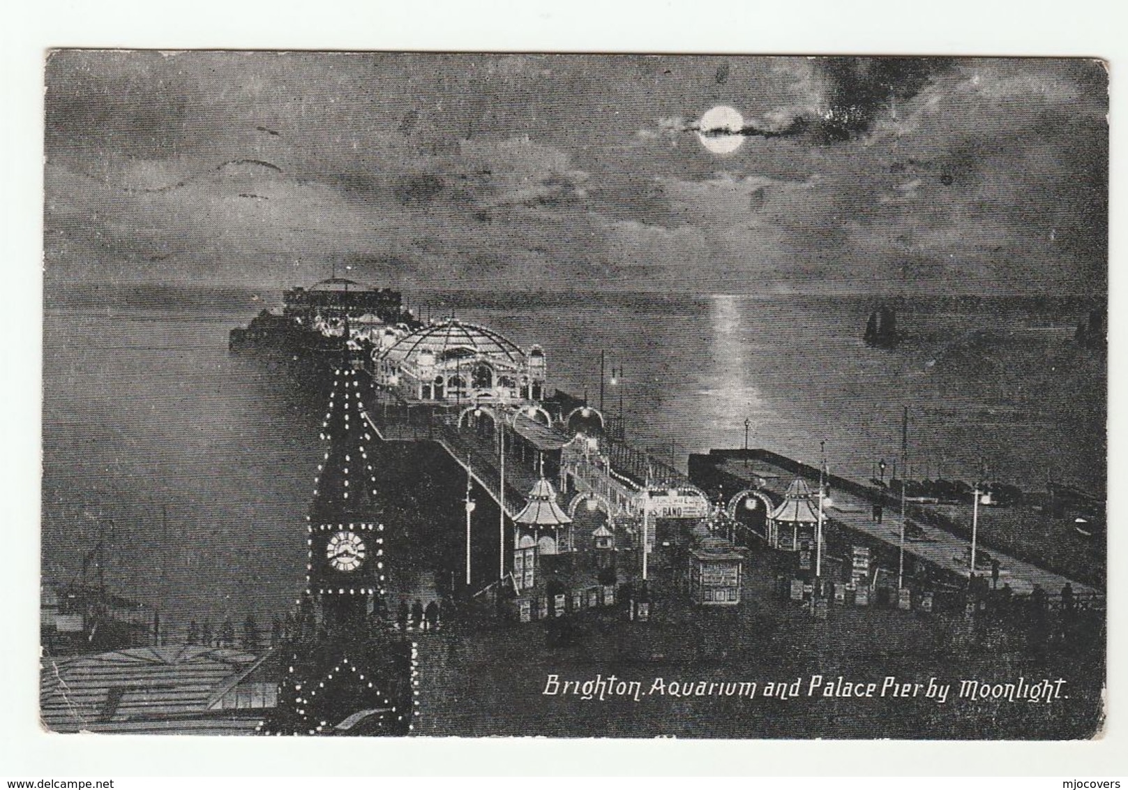 1917 Brighton GB Stamps Cover (postcard Brighton Aquarium & Pier) Gv - Covers & Documents