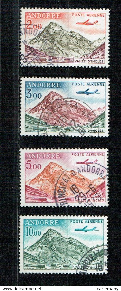 TIMBRE ANDORRE FR PA 4-8 OBLIT. - Used Stamps