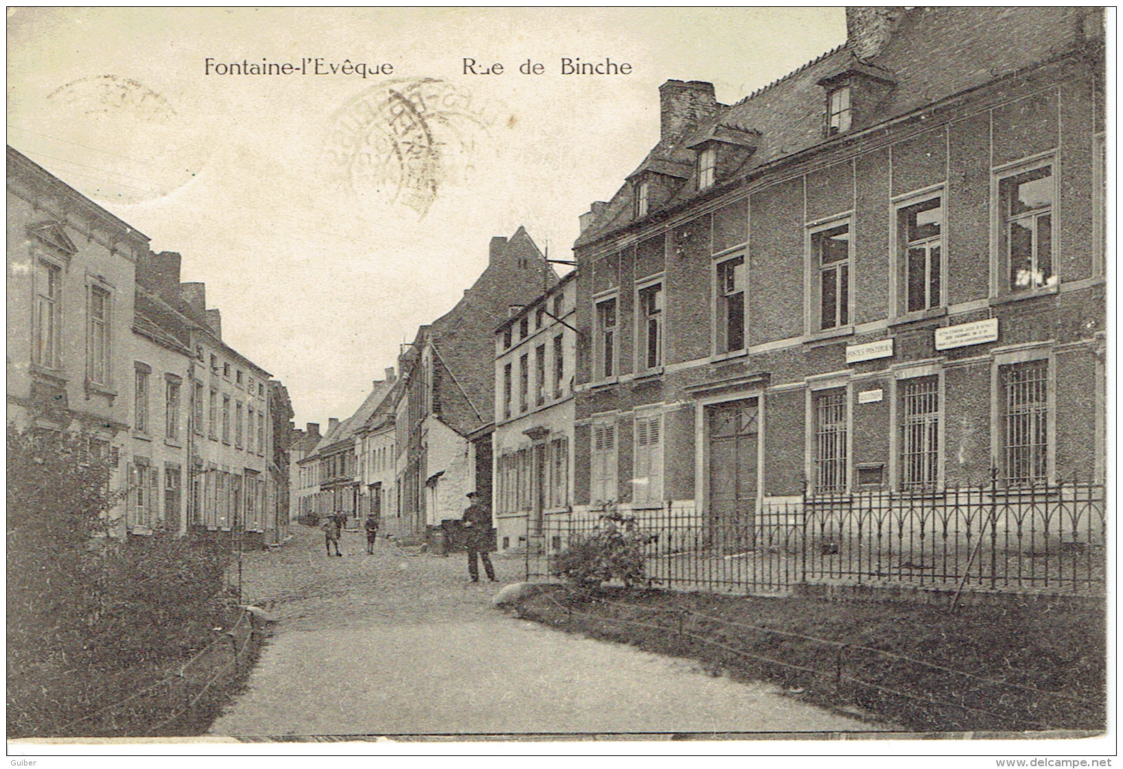 Fontaine L'eveque Rue De Binche Bureau Des Postes - Fontaine-l'Evêque