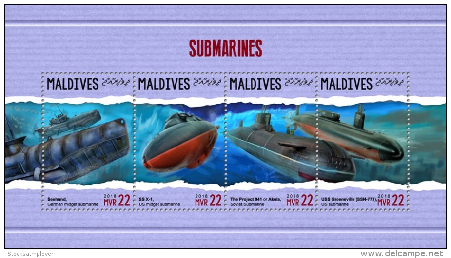 Maldives 2018  S201805  Submarines - Maldives (1965-...)